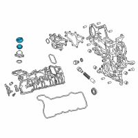 OEM 2011 Lexus IS F Cap Sub-Assy, Oil Filler Diagram - 12180-38030