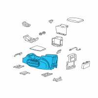 OEM 2002 Lincoln Blackwood Console Diagram - 2C6Z-16045A36-AAA