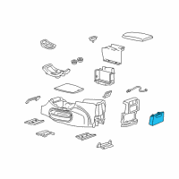 OEM 2002 Lincoln Blackwood Cup Holder Diagram - 2C6Z-1613562-AAA