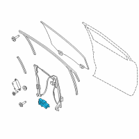 OEM 2020 Lincoln Nautilus Window Motor Diagram - FA1Z-7823395-A