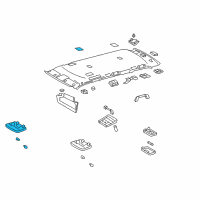 OEM 2017 Toyota Sequoia Dome Lamp Diagram - 81240-0C060-E0
