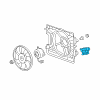 OEM 2008 Chevrolet HHR Module Asm-Fan Control Diagram - 25845280