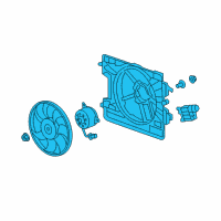 OEM 2009 Chevrolet HHR Fan Assembly Diagram - 15940324