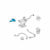 OEM 2005 Pontiac Vibe Valve, Evap Emission Canister Vent Solenoid(W/Bracket) Diagram - 88969152