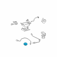 OEM Pontiac Vibe Shield, Exhaust Oxygen Sensor Heat Diagram - 88972732