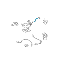 OEM 2005 Pontiac Vibe Hose, Evap Emission Canister Drain Diagram - 88971561