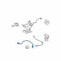 OEM 2003 Pontiac Vibe Sensor, Heated Oxygen(Position 1) Diagram - 88971386