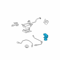 OEM Pontiac Vibe Purge Control Valve Diagram - 88969154