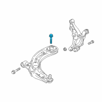 OEM 2019 Toyota Yaris Lower Control Arm Rear Bolt Diagram - 90118-WB539