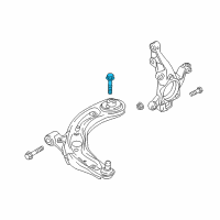 OEM Scion Lower Control Arm Rear Bolt Diagram - 90118-WB539