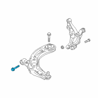 OEM Toyota Yaris iA Lower Control Arm Front Bolt Diagram - 90118-WB552