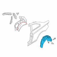 OEM 2015 BMW M235i xDrive Cover, Wheel Housing, Rear Left Diagram - 51-71-7-424-019