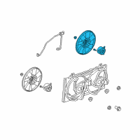 OEM Chevrolet Camaro Fan Motor Diagram - 92218317