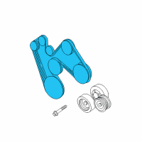 OEM 2006 Dodge Durango Belt-SERPENTINE Diagram - 53032817AB