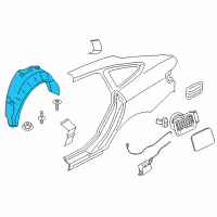 OEM 2016 BMW 328i GT xDrive Cover, Wheel Housing, Rear Left Diagram - 51-71-7-288-905