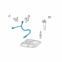 OEM BMW 535i GT Knock Sensor Diagram - 13-62-7-566-786