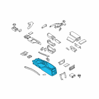 OEM 2009 BMW 528i Centre Console Diagram - 51-16-9-191-774