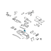 OEM 2004 BMW 530i Centre Arm Rest Lock Diagram - 51-16-7-060-035