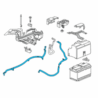 OEM Cadillac XT4 Positive Cable Diagram - 84524838