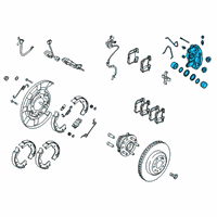 OEM 2020 Kia Stinger Rear Brake Caliper Kit Diagram - 58310J5A50BCR