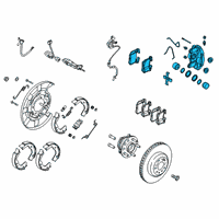 OEM 2018 Kia Stinger Rear Wheel Brake Assembly Diagram - 58210J5500BCR