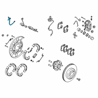 OEM 2019 Kia Stinger Rear Wheel Hose Left Diagram - 58737J5500