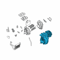 OEM 2009 Kia Sportage Heater & EVAPORATOR Diagram - 972041F000