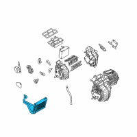 OEM 2009 Hyundai Tucson Core & Seal Assembly-Heater Diagram - 97138-2E100