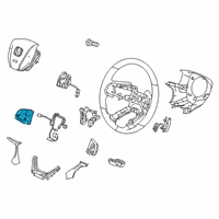 OEM Honda Passport Switch Assy., Audio Remote Diagram - 35880-THR-A01