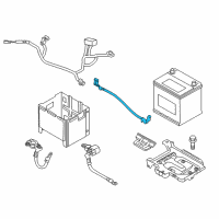 OEM 2014 Hyundai Elantra Coupe Wiring Assembly-Engine Ground Diagram - 91866-3Y010