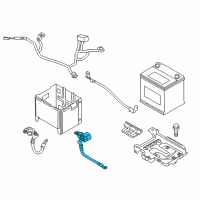 OEM 2014 Hyundai Elantra Battery Current Sensor Diagram - 37180-3X001