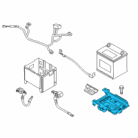 OEM 2013 Hyundai Elantra Coupe Tray Assembly-Battery Diagram - 37150-3X000