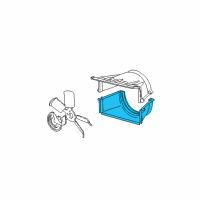 OEM 1995 Chevrolet K2500 Shroud-Radiator Fan Lower Diagram - 15963809