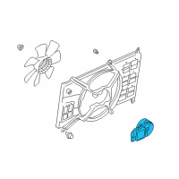 OEM Chrysler Sebring Motor-Radiator Fan Diagram - MR373111