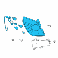 OEM 2010 Saturn Vue Tail Lamp Assembly Diagram - 96830930