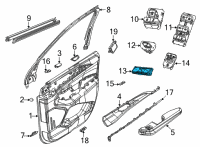 OEM Jeep Memory Selector Diagram - 68310848AC