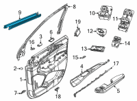 OEM Jeep Grand Cherokee L DOOR BELT INNER Diagram - 68375994AC