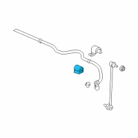 OEM 2006 Saturn Ion Insulator, Front Stabilizer Shaft Diagram - 15820164