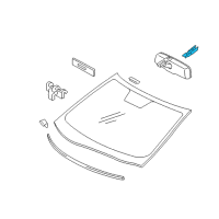 OEM 2012 Lexus ES350 Cover, Inner Rear View Mirror Stay Holder Diagram - 87818-33010