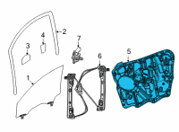 OEM 2022 Jeep Wagoneer PANEL-CARRIER PLATE Diagram - 68565712AB