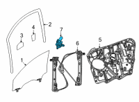 OEM 2022 Jeep Grand Wagoneer Window Regulator Motor Diagram - 68321289AA