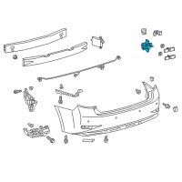 OEM Lexus RC300 Sensor, Ultrasonic Diagram - 89341-06050-C0