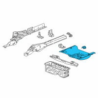 OEM 2019 Chevrolet Cruze Rear Floor Pan Diagram - 39148992