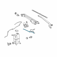 OEM 2020 Toyota Sequoia Washer Hose Diagram - 90068-33096