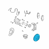 OEM Nissan 350Z Rotor - Disc Brake, Front Diagram - 40206-CD005