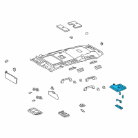 OEM Toyota Map Lamp Assembly Diagram - 81260-60840-B0