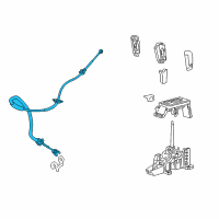 OEM 2009 Lincoln Navigator Shift Control Cable Diagram - 7L1Z-7E395-D