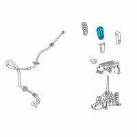 OEM Lincoln MKX Shift Knob Diagram - 9L1Z-7213-CA