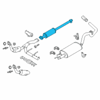 OEM 2016 Ford F-150 Front Pipe Diagram - GL3Z-5A212-D