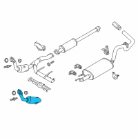 OEM 2020 Ford F-150 Catalytic Converter Diagram - JL3Z-5E212-C